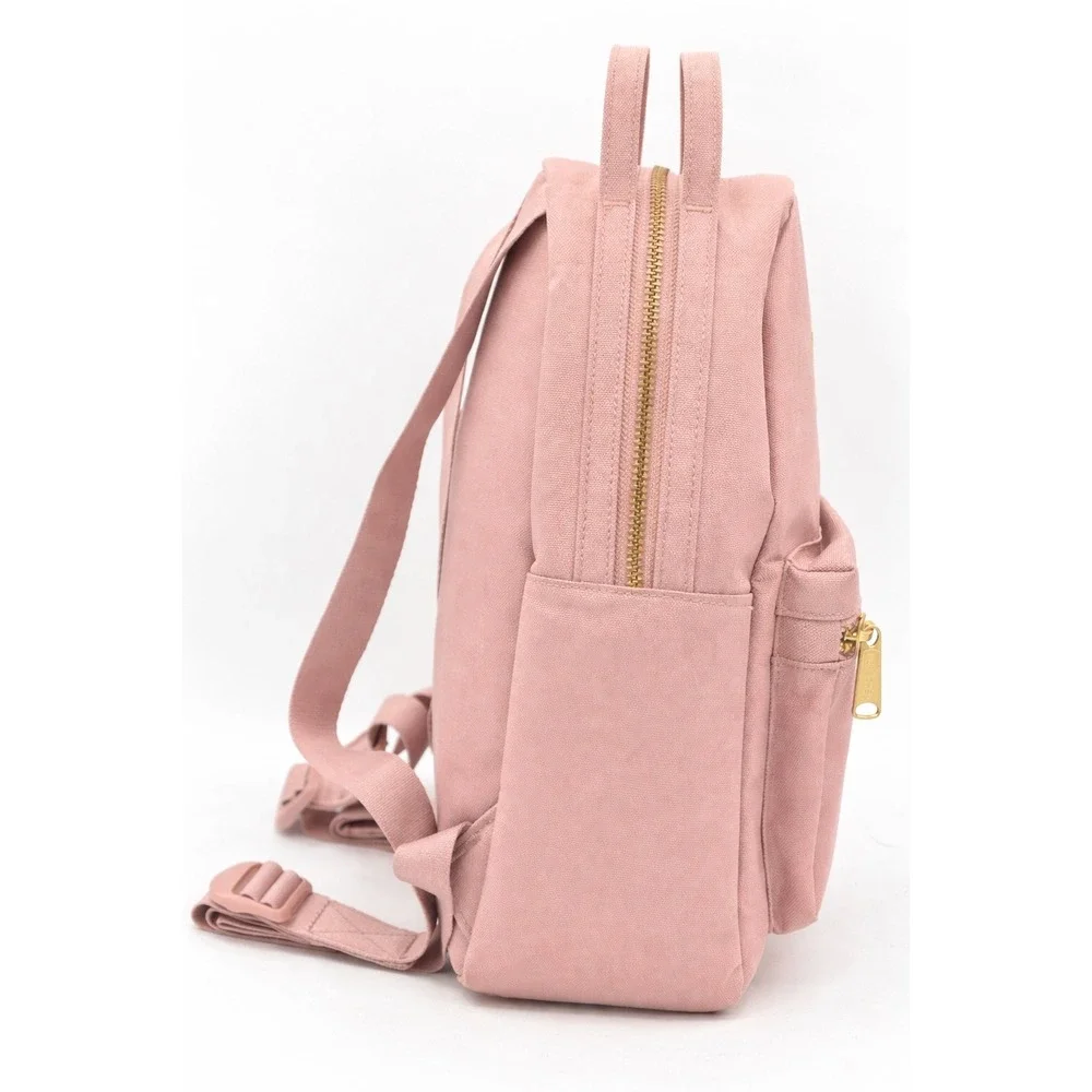 Herschel Nova Mini Backpack Ash Rose Pink 9L Gold Zip Striped Lining Women's Bag